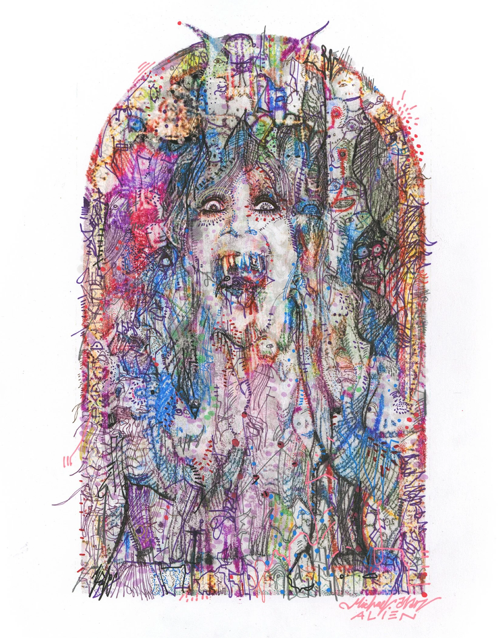 Prince of Darkness Print — Michael Alan Alien